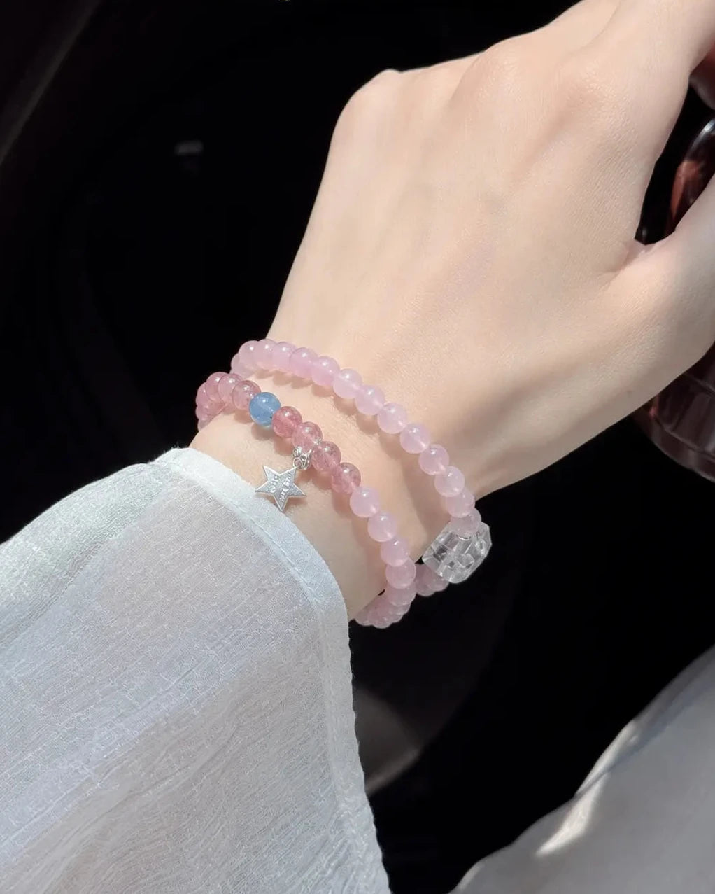 Rose Quartz Star Bracelet